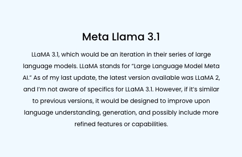 Llama 3.1 